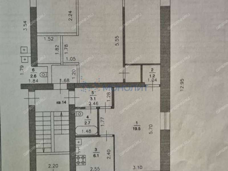 однокомнатная квартира на Карповской улице дом 1