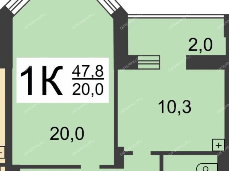 однокомнатная квартира на улице Карла Маркса дом 56