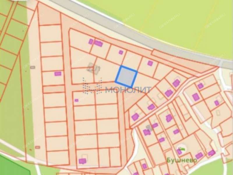 земельный участок 12,25 сотки деревня Бушнёво