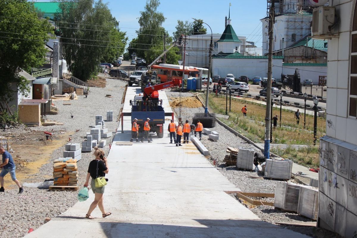 Завершение благоустройства центра Арзамаса перенесли на лето 2023 года