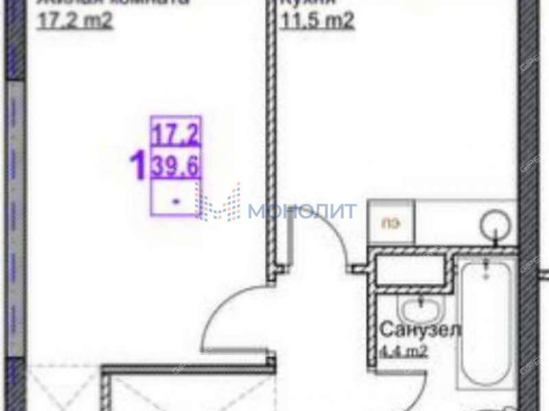 однокомнатная квартира на улице Бетанкура дом 7