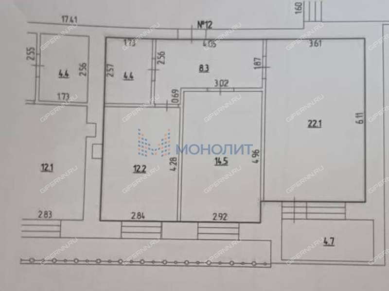 двухкомнатная квартира на улице Свободы дом 9 город Кстово