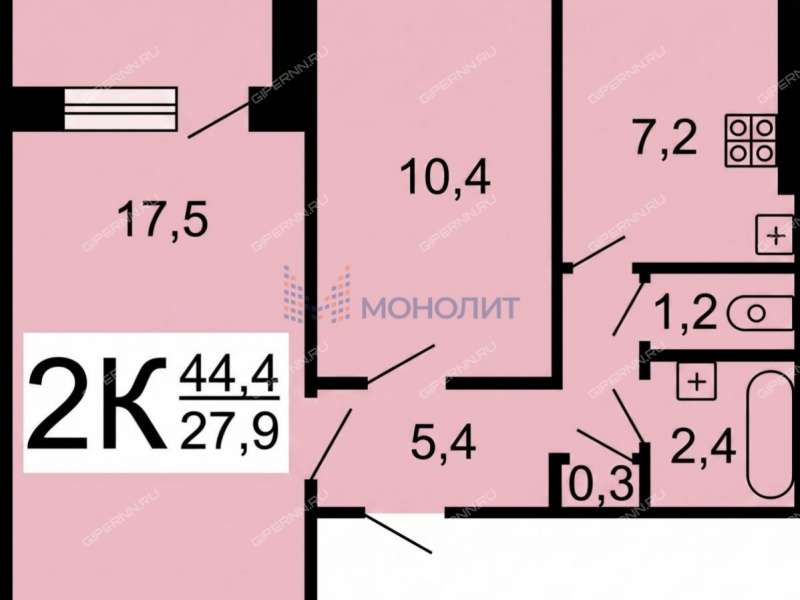 двухкомнатная квартира на Норвежской улице дом 4