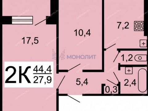 2-komnatnaya-ul-norvezhskaya-d-4 фото