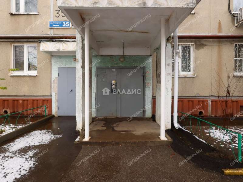 трёхкомнатная квартира на улице Генерала Зимина дом 35