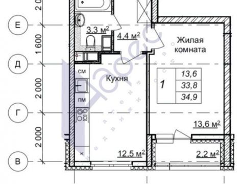 1-komnatnaya-prosp-geroev-donbassa-d-10 фото