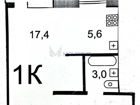 1-komnatnaya-ul-kovalihinskaya-d-60 фото