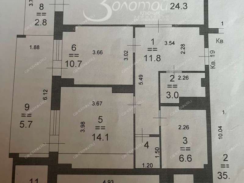 двухкомнатная квартира на Малой Ямской улице дом 65 к4