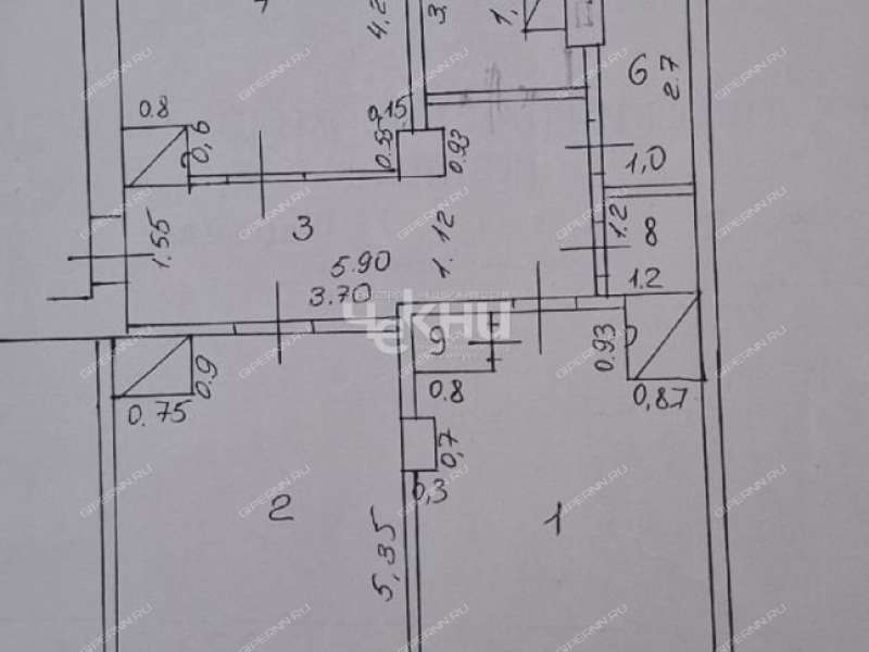 трёхкомнатная квартира на Центральной улице дом 9 рабочий посёлок Гидроторф