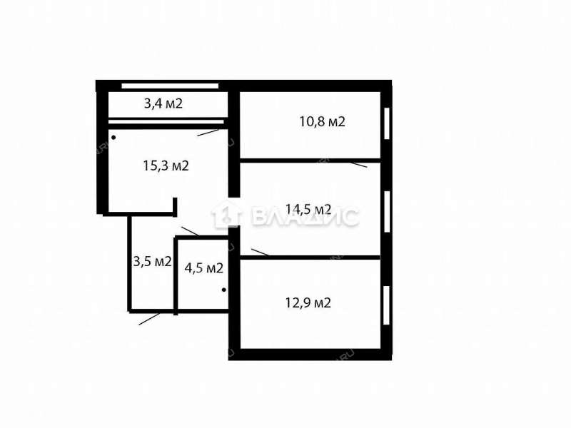трёхкомнатная квартира на Вольской улице дом 10