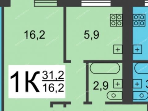 1-komnatnaya-ul-kozickogo-d-1-k1 фото