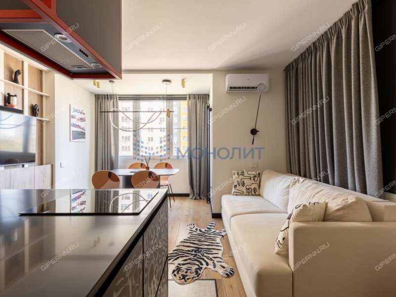 двухкомнатная квартира на улице Цветочная дом 12 к2