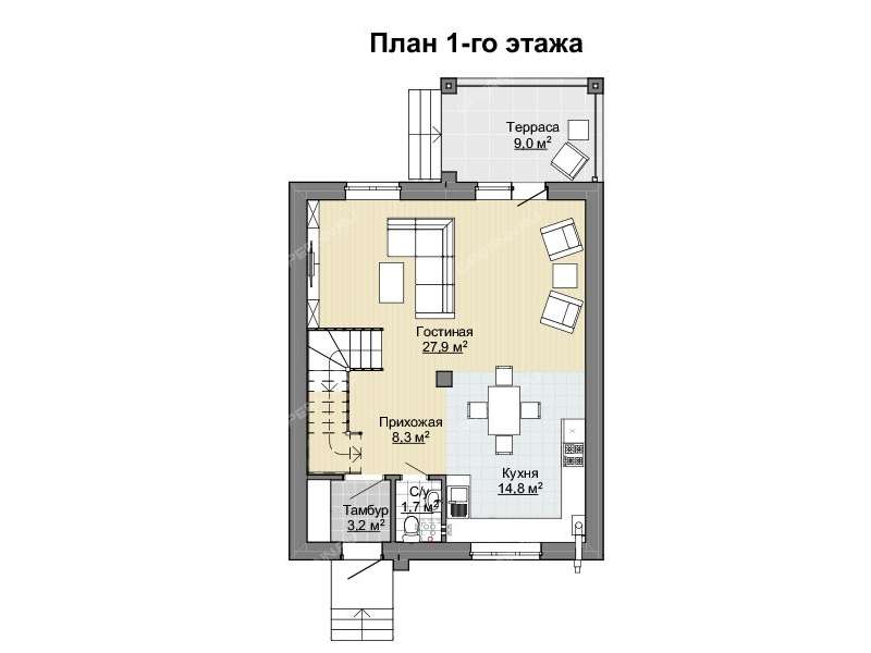 дом на улице Счастливая деревня Крутая