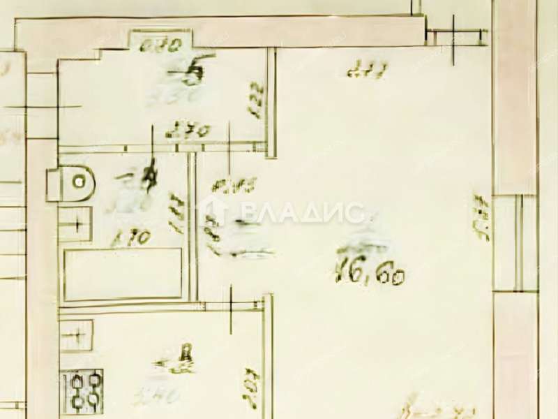 однокомнатная квартира на улице Космонавта Комарова дом 11