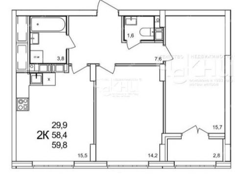 2-komnatnaya-derevnya-ankudinovka-kstovskiy-rayon фото