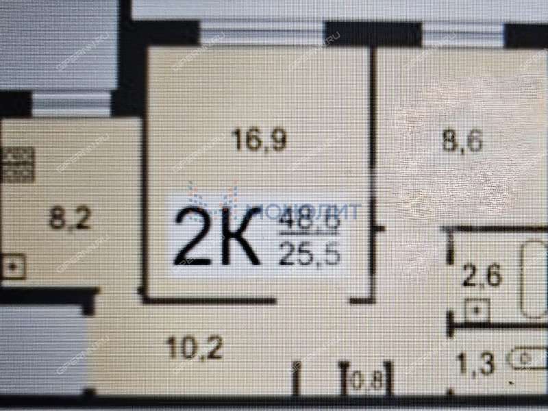 двухкомнатная квартира на Берёзовской улице дом 96