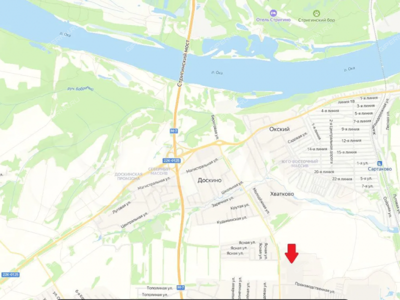 земельный участок под коммерческое использование в Богородском районе Нижегородской области