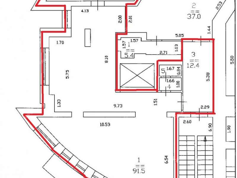 помещение под офис, торговую площадь на улице Белинского
