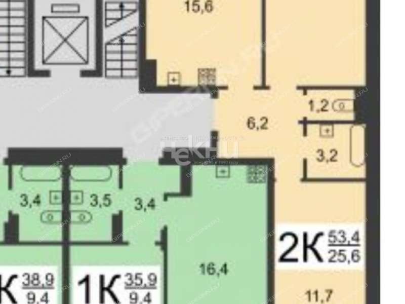 однокомнатная квартира на улице Романтиков дом 1