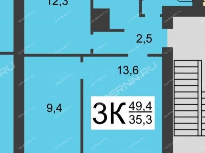 трёхкомнатная квартира на Свирской улице дом 11